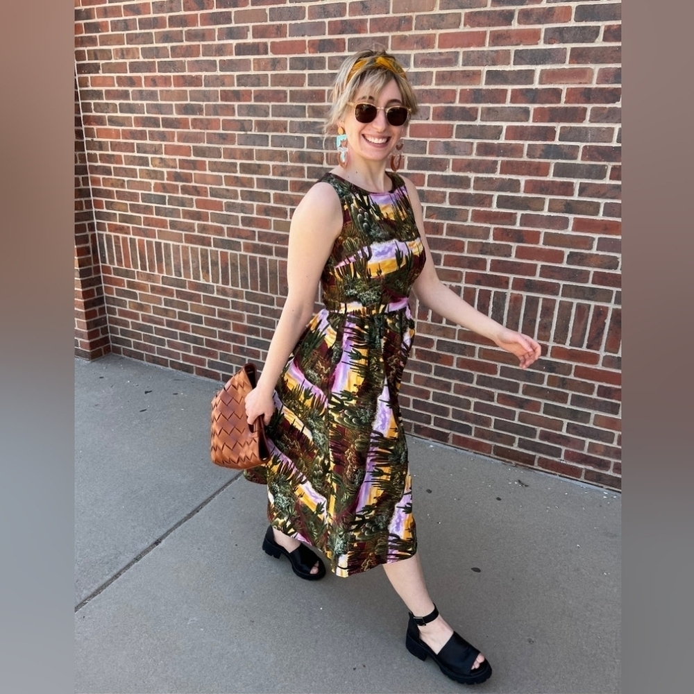 Retrolicious Desert Dreams Midi Dress